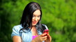 girl won a prize on  telephone