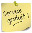 post-it ; service gratuit