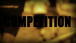 Video: Competition Schriftzug mit Läufern im Hintergrund Competition Schriftzug mit Läufern im Hintergrund