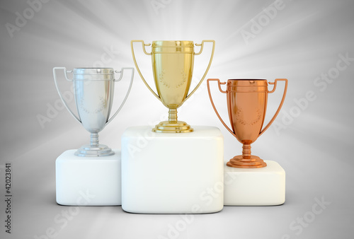 Illustration: Sports podium Sports podium
