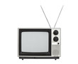Photo: Old Portable Television with Antennas Isolated Old Portable Television with Antennas Isolated