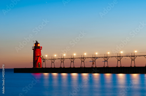 Photo: South Haven Lighthouse. South Haven Lighthouse.