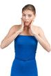 Young woman looking surprised