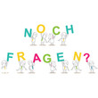 Geschäftsleute, Buchstaben, NOCH FRAGEN?