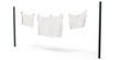 3d clothes  drying on clothesline