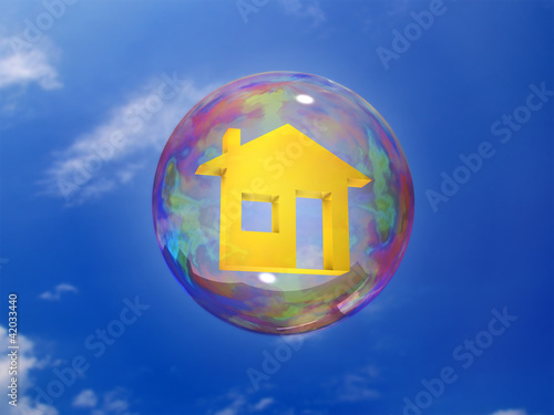Illustration: Immobilienblase Immobilienblase