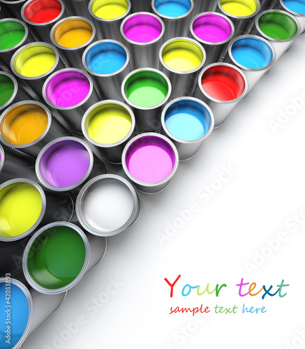 Illustration: Paint cans Paint cans