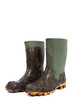 Gummistiefel mit Matsch