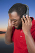 Man listening to Headphones