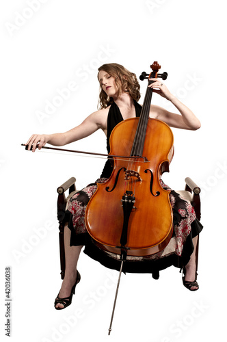 Photo: Woman cellist Woman cellist