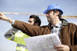 Architect on construciton site