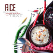 Foto: Bowls of uncooked rice over white Bowls of uncooked rice over white