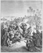 Jesus feeds the people