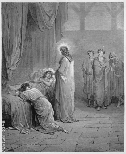 Photo: Jesus raises the daughter of Jairus from the dead Jesus raises the daughter of Jairus from the dead