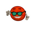Cool guy 3d render saying all the best