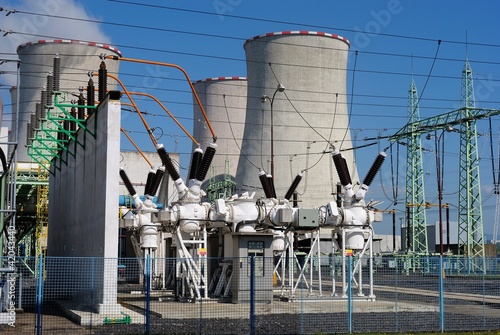 Photo: Transformers in the coal power plant Transformers in the coal power plant