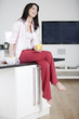 Photo: Young woman enjoying a glass of juice Young woman enjoying a glass of juice