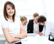 Beautiful asian businesswoman at meeting