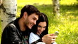 Couple take a picture together