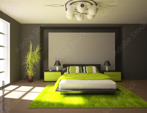 Illustration: modern bedroom design modern bedroom design