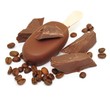 Kaffeebohnen, Eis