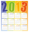 2013 calendar grid