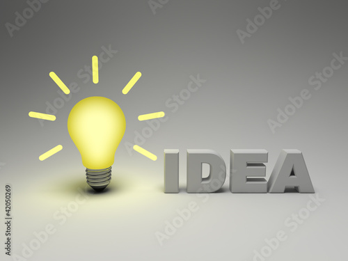 Illustration: Bright idea concept Bright idea concept