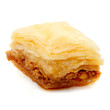 Photo: Oriental sweets on a white background Oriental sweets on a white background