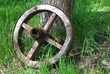 altes holzrad