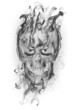Skull - Smoke on white