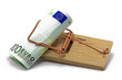 euro in mausefalle