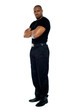 Photo: Male security guard with strong arms crossed Male security guard with strong arms crossed