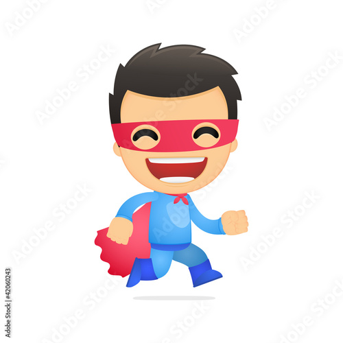 Vector: funny cartoon superhero funny cartoon superhero