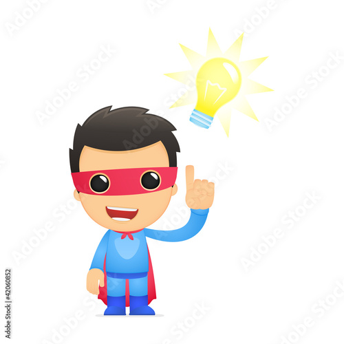 Vector: funny cartoon superhero funny cartoon superhero