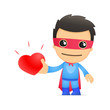 funny cartoon superhero