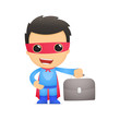 funny cartoon superhero