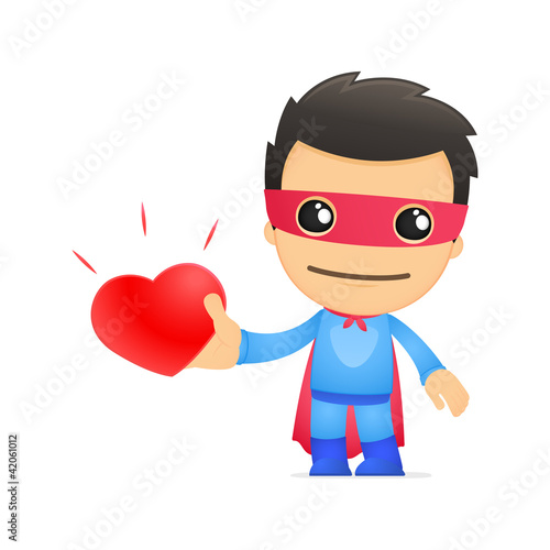 Vector: funny cartoon superhero funny cartoon superhero