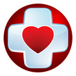 Heart medical cross. EPS 8