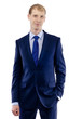 portrait of a handsome young business man