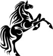 Vector image - horse in tribal style. Vinyl-ready.