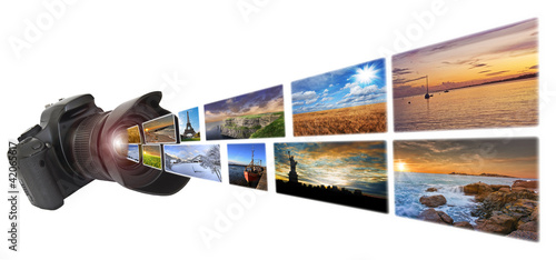 Photo: Camera reflex taking pictures Camera reflex taking pictures