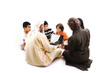 Photo: Arabic Muslim teacher with children students Arabic Muslim teacher with children students
