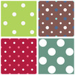 Vector: Polka dot seamless patterns set Polka dot seamless patterns set