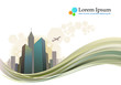 City skyline business brochure design