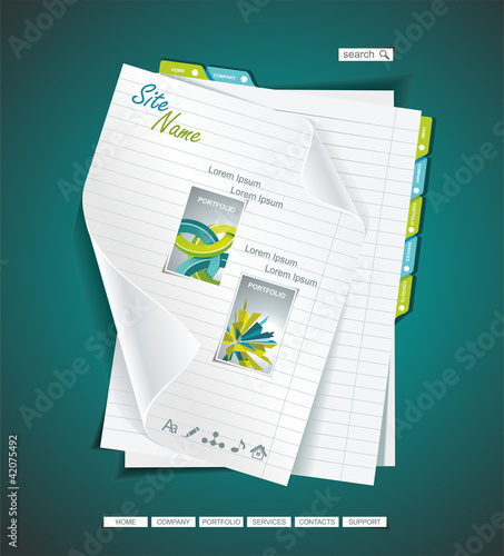 Vettoriale: Webpage design Webpage design