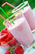 Erdbeershake und Erdbeeren
