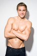 Sexy male fashion model
