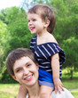 Young mother with son