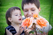 Young mother with son
