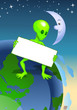 Illustration: alien sign on earth alien sign on earth